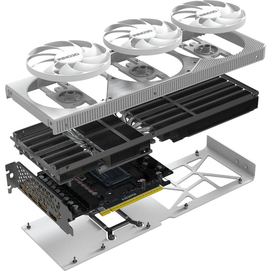 Inno3d geforce rtx 5080 x3 oc white grafische kaart (wit, dlss 4, 3x displayport, 1x hdmi 2.1)