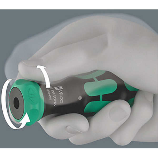 Load image into Gallery viewer, Wera 80 ra vario handhouder met ratelfunctie schroevendraaier (zwart groen)
