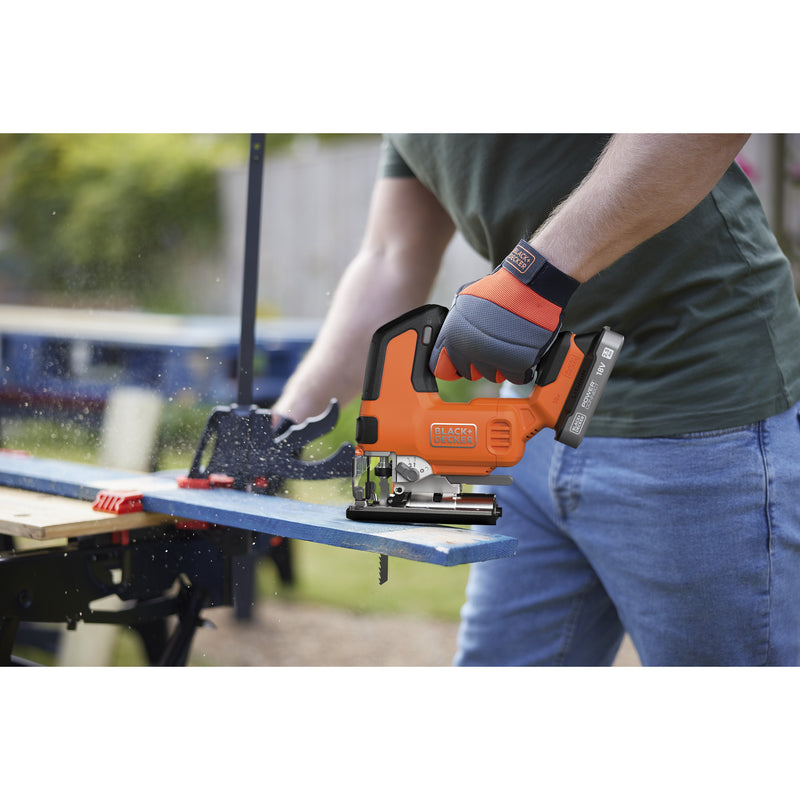 Load image into Gallery viewer, Black+decker blcjs78n-xj 18v decoupeerzaag (zwart oranje, accu en oplader niet inbegrepen)
