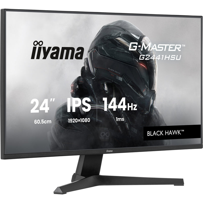 Load image into Gallery viewer, Iiyama g-master black hawk g2441hsu-b1 23.8 gaming monitor (zwart, hdmi, displayport, 2x usb-a, usb-b, 144 hz)
