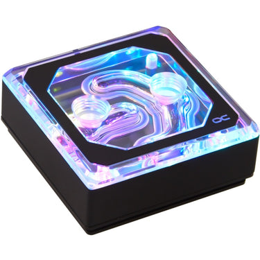 Alphacool eisblock xpx aurora edge acryl black cpu-koeler (transparant zwart)
