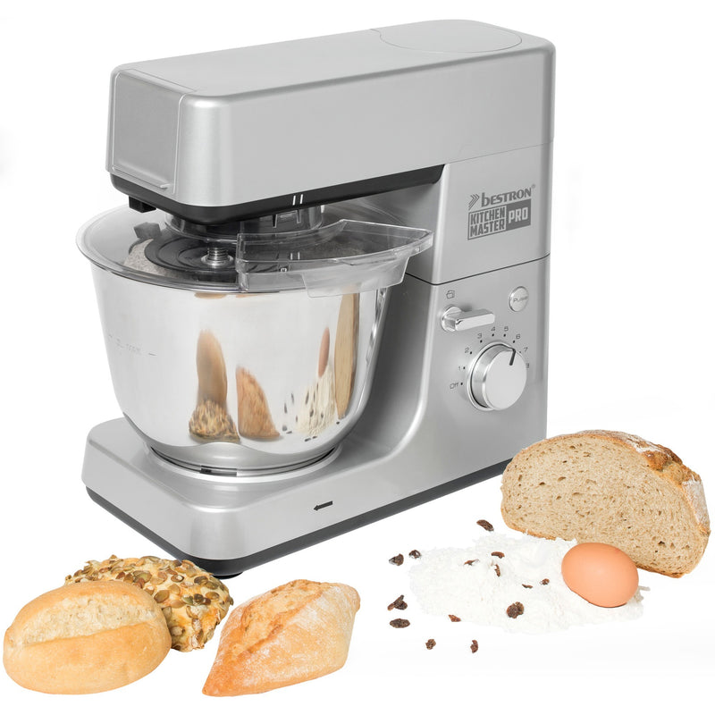 Load image into Gallery viewer, Bestron akm1600s 4-in-1 keukenmachine kitchen master pro (zilver)
