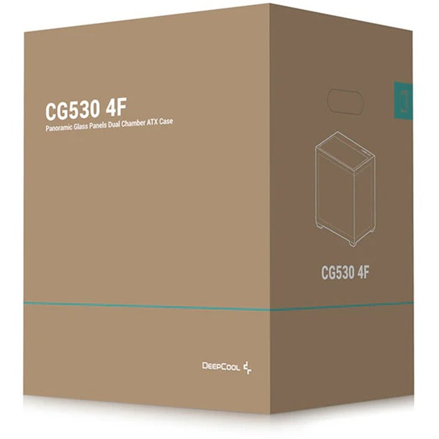 Afbeelding laden in galerijviewer, Deepcool cg530 4f midi tower behuizing (zwart | 2x usb-a | 1x usb-c | rgb | tempered glass)
