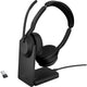 Jabra evolve2 55, incl. oplaadstandaard on-ear headset (zwart, stereo, uc, usb-a, link380a)