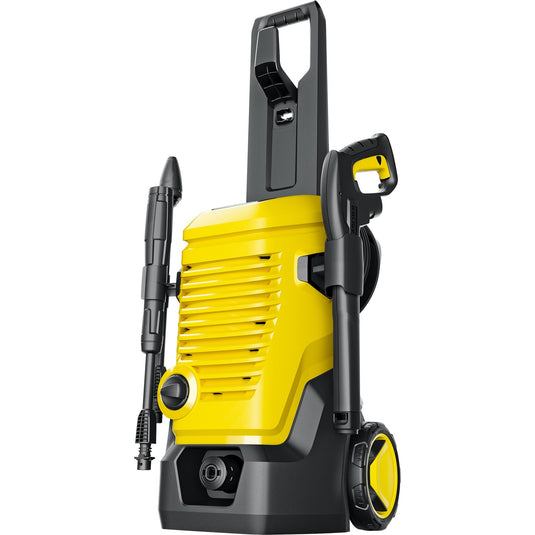 Kärcher k 5 wcm premium hogedrukreiniger (geel zwart, met vuilfrees en slanghaspel)