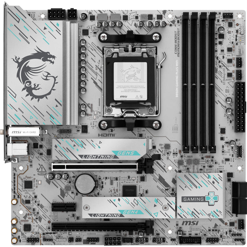 Load image into Gallery viewer, Msi b850m gaming plus wifi socket am5 moederbord (raid, 5gb-lan, wi-fi 7, bt, sound, matx)
