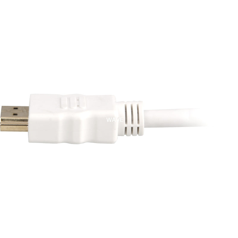 Load image into Gallery viewer, Sharkoon high speed hdmi kabel met ethernet (wit, 1 meter, 4k, verguld)
