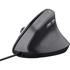 Trust bayo ii bedrade ergonomische muis (zwart, 800 dpi - 2400 dpi)