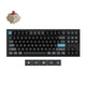 Keychron q3 ultra-m1 8k wireless custom mechanical keyboard (zwart, us lay-out (qwerty), silk pom red, 80% (tkl), rgb, hot swap, 8k, 2.4 ghz | bluetooth 5.2 | usb-c)
