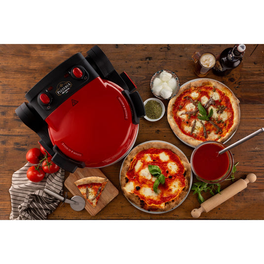 Ariete dubbele pizzaoven 0927 00 (rood)