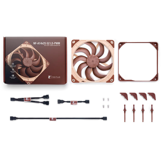 Noctua nf-a14x25 g2 ls-pwm case fan (bruin, 140 x 140 x 25 mm)