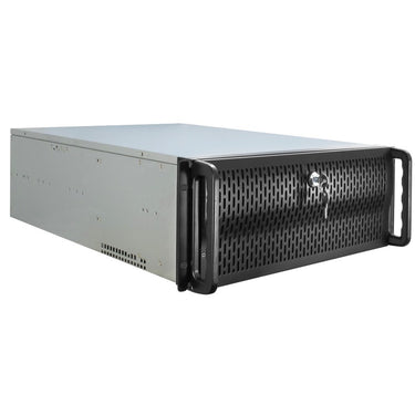 Inter-tech 4u 4129l rack behuizing (zwart | 2x usb-a)