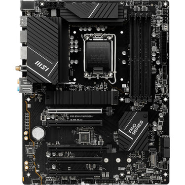Msi pro b760-p wifi ddr4 socket 1700 moederbord (raid, 2.5 gb-lan, wifi, bt, sound, atx)