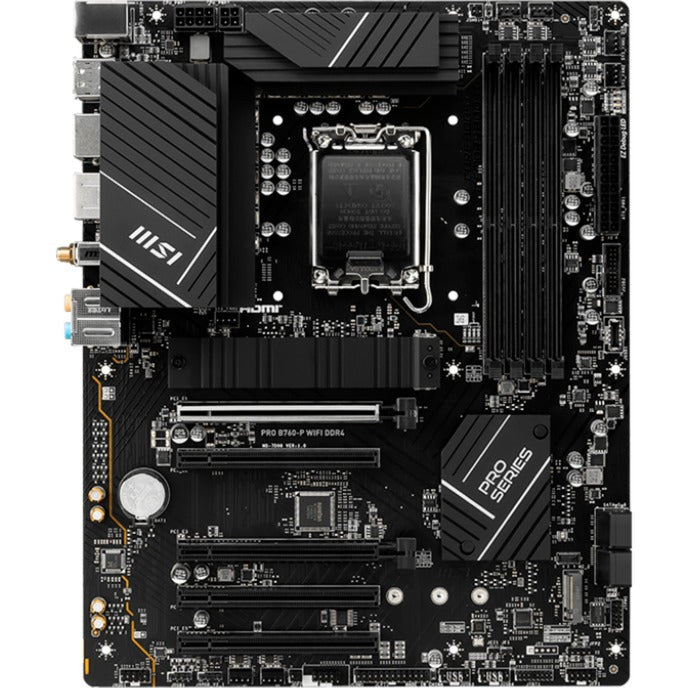 Afbeelding laden in galerijviewer, Msi pro b760-p wifi ddr4 socket 1700 moederbord (raid, 2.5 gb-lan, wifi, bt, sound, atx)
