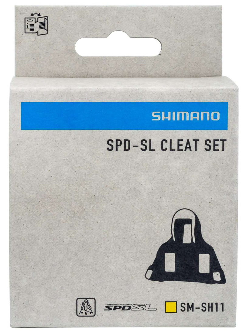 Load image into Gallery viewer, Schoenplaatjes Shimano SM-SH12 SPD-SL met 6 graden speling - geel

