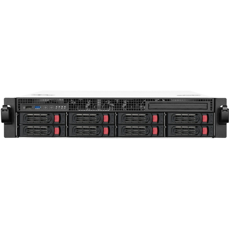 Chargez l'image dans la visionneuse de la galerie, Silverstone rm21-308 rack behuizing (zwart | 1x usb-a 2.0 | 1x usb-a 3.2 (5 gbit s))
