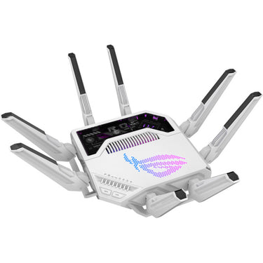 Asus rog rapture gt-be19000ai router (wit zwart)
