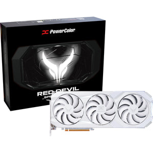 Powercolor radeon rx 9070 xt red devil spectral white 16gb gddr6 grafische kaart (wit, rdna4, gddr6, 3x displayport, 1x hdmi)