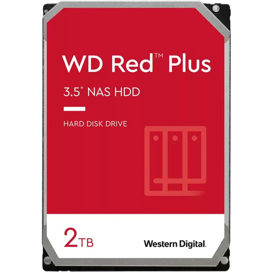 Wd red plus 2 tb harde schijf (20efpx, sata 600, 24 7, af)