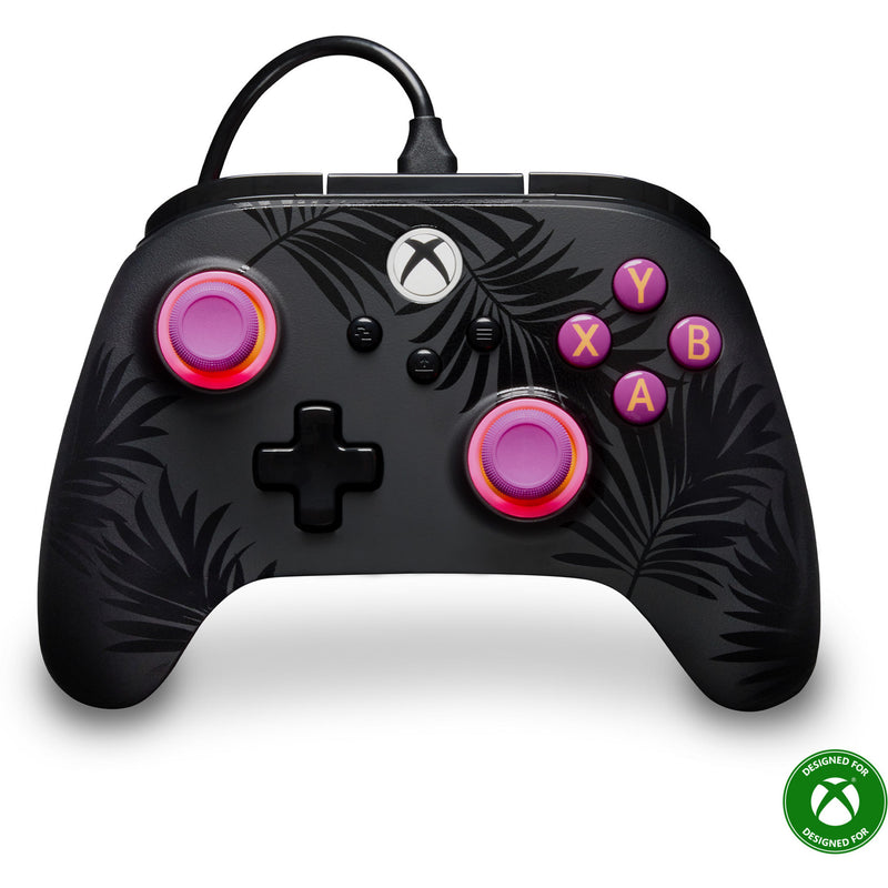 Afbeelding laden in galerijviewer, Powera advantage plus bedrade controller voor xbox series x|s - palmbomen in maanlicht (roze, xbox series x|s, xbox one, pc)
