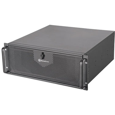 Silverstone rm42-502 rack behuizing (zwart | 2x usb-a 3.2 (5 gbit s) | 1x usb-c 3.2 (5 gbit s) | 2x audio)