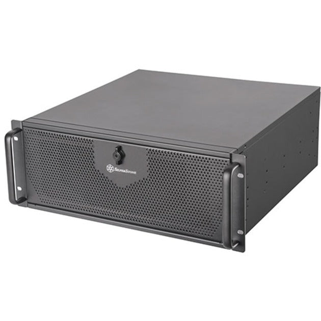 Load image into Gallery viewer, Silverstone rm42-502 rack behuizing (zwart | 2x usb-a 3.2 (5 gbit s) | 1x usb-c 3.2 (5 gbit s) | 2x audio)
