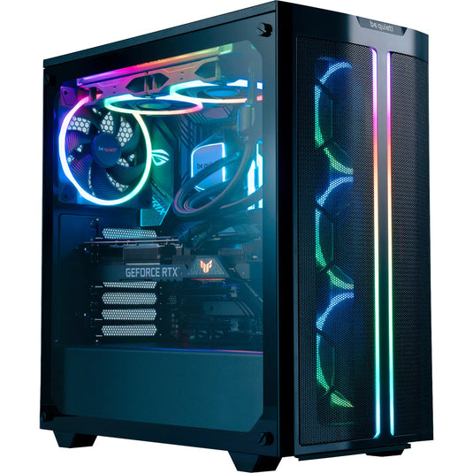 Be quiet! light wings pwm high-speed rgb case fan (zwart, 120 x 120 x 25 mm)