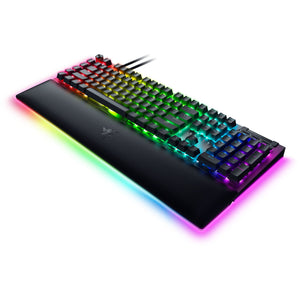 Razer blackwidow v4 pro, gaming toetsenbord (zwart, us lay-out, green, rgb leds, doubleshot abs)