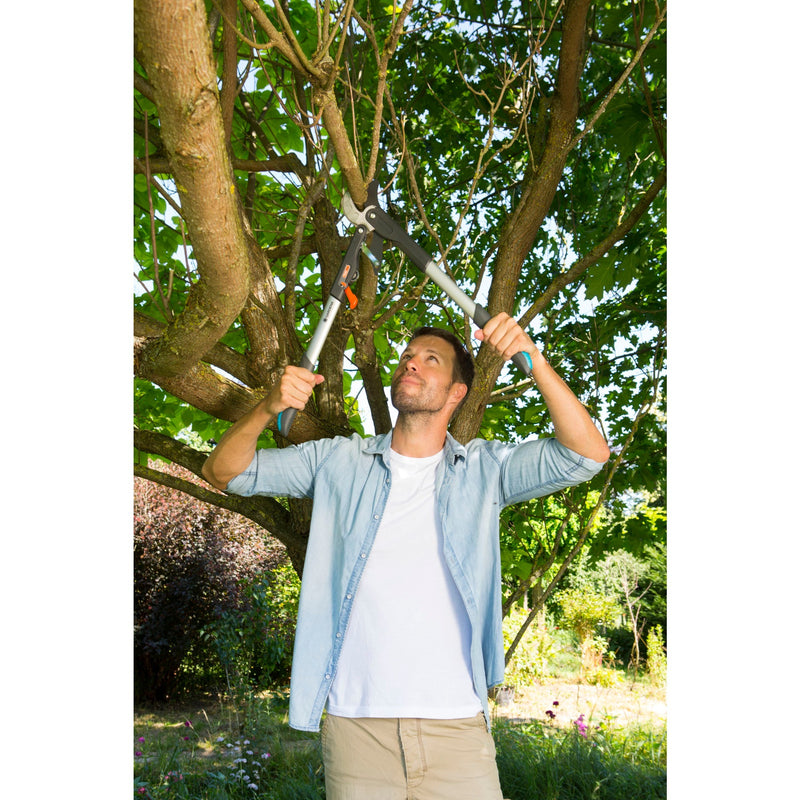 Load image into Gallery viewer, Gardena comfort hefboomtakkenschaar smartcut (grijs turquoise, 8773-20)
