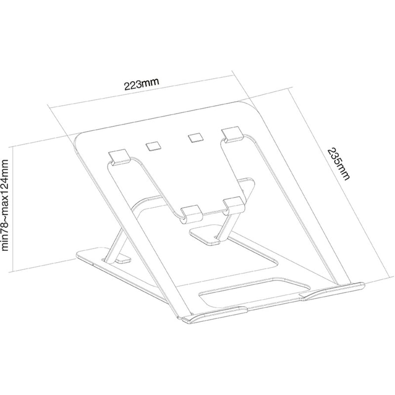 Load image into Gallery viewer, Neomounts nsls085black opvouwbare laptop standaard (zwart)

