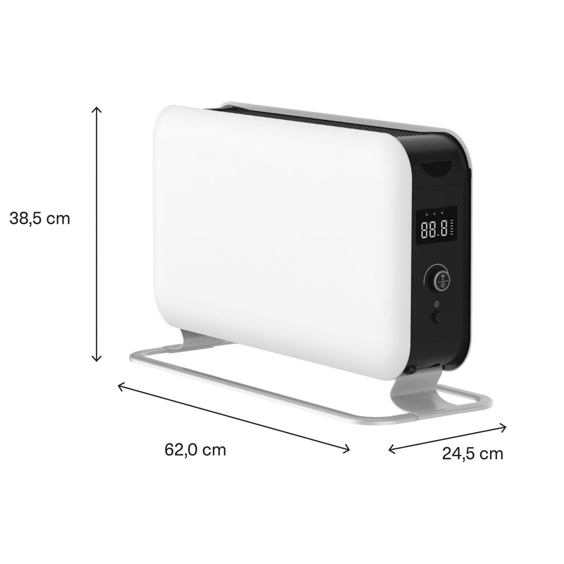 Chargez l'image dans la visionneuse de la galerie, Mill wifi convectorkachel co1500maxwifi3 (wit zwart, 1500 watt, wifi + app control)
