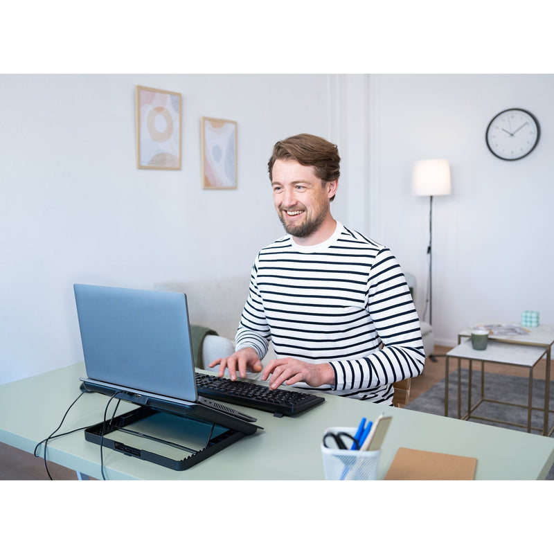 Load image into Gallery viewer, Trust exto laptop cooling stand laptopkoeler (grijs)
