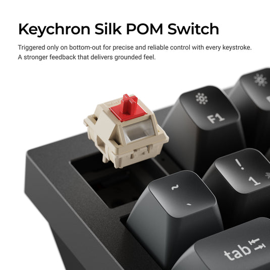 Keychron q3 ultra-m4 8k wireless custom mechanical keyboard (zwart, us lay-out (qwerty), silk pom banana, 80% (tkl) , rgb, hot swap, 8k, 2.4 ghz | bluetooth 5.2 | usb-c)