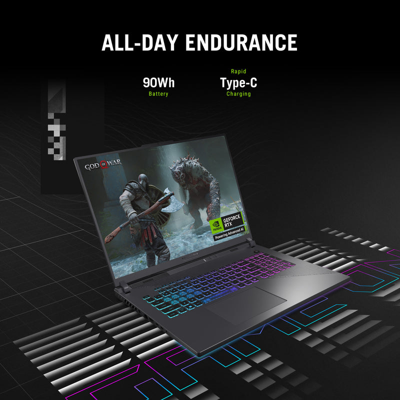 Afbeelding laden in galerijviewer, Asus rog strix g18 g814pp-s8075w 18 gaming laptop (grijs | r9 8940hx | rtx 5070 | 32 gb | 1 tb ssd)
