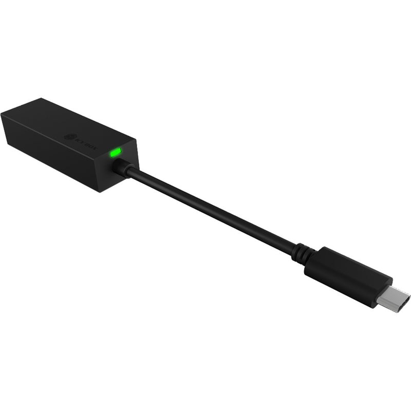 Load image into Gallery viewer, Icy box ib-lan100-c3 usb-c > gigabit ethernet lan adapter (zwart)
