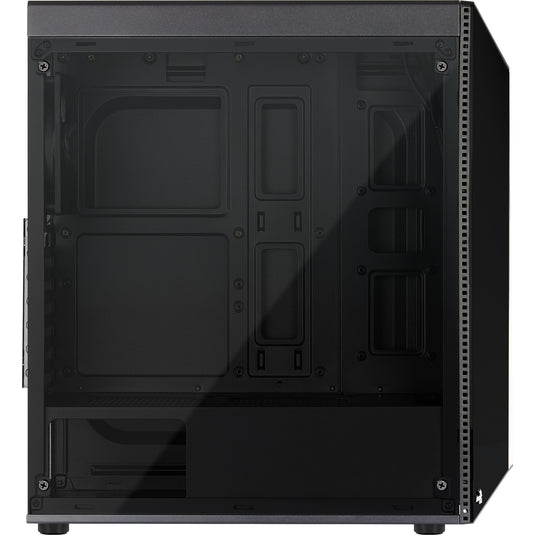 Aerocool shard midi tower behuizing (zwart | 3x usb-a | rgb | window)