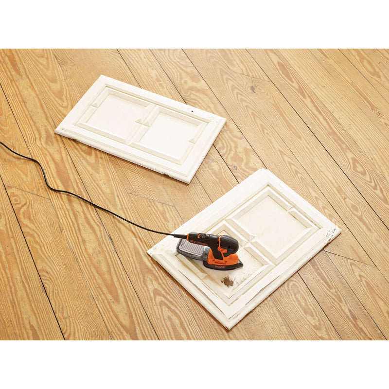 Load image into Gallery viewer, Black+decker 120 watt mouse detailschuurmachine ka2500k-qs deltaschuurmachine (oranje zwart, accessoires en koffer inbegrepen)
