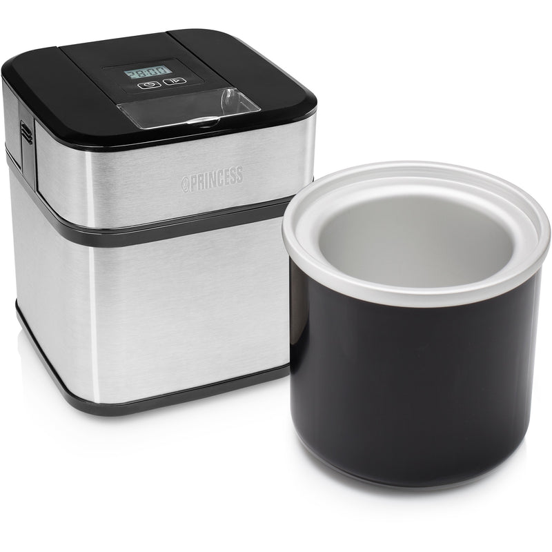Load image into Gallery viewer, Princess 282605 ice cream maker ijsmachine (roestvrij staal zwart, 1,5 liter)
