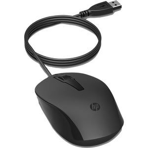 Hp 150 muis met kabel (zwart, 1600 dpi)