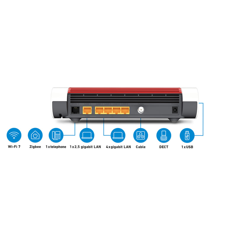 Load image into Gallery viewer, Fritz! box 6670 cable edition international router (wit rood)
