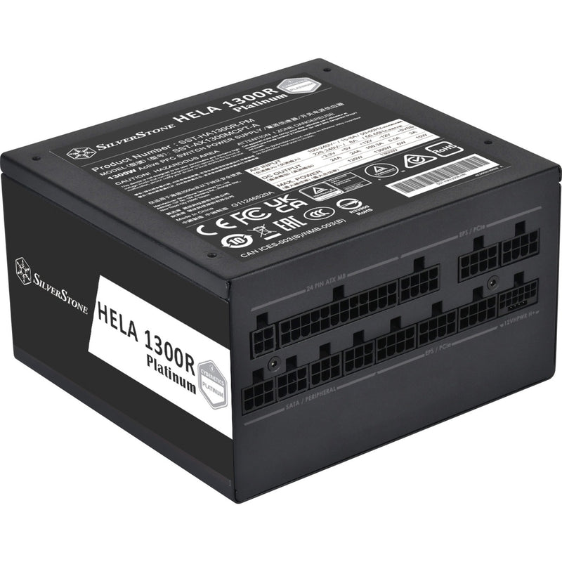 Load image into Gallery viewer, Silverstone hela 1300r platinum, modulaire 1300 watt voeding (zwart, 8x pcie)
