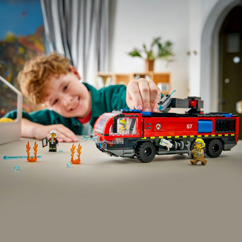 Afbeelding laden in galerijviewer, Lego city - luchthaven brandweertruck constructiespeelgoed (60499)
