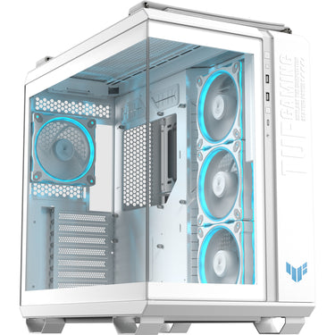 Asus tuf gaming gt502 horizon argb midi tower behuizing (wit | 3x usb-a | 1x usb-c | tempered glass)