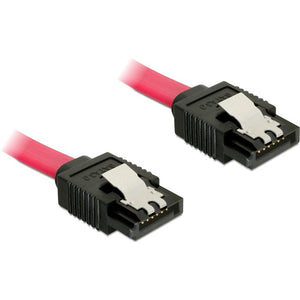 Delock sata kabel (rood, 0,2 meter, 6 gb s)