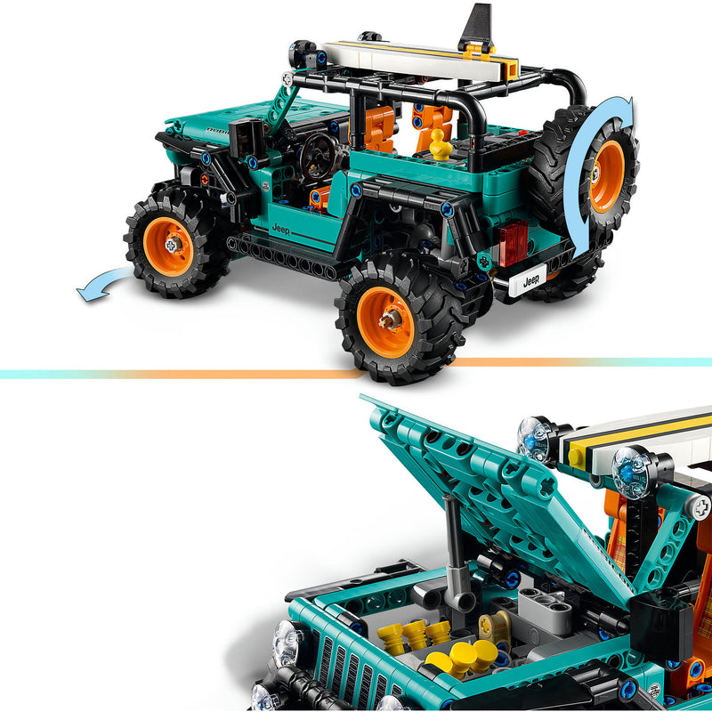 Cargue la imagen en el visor de la galería, Lego technic 42227 jeep wrangler rubicon terreinwagen
