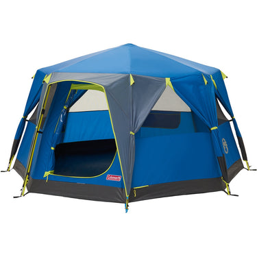 Coleman octago tent - tent 3 persoons - festival tent - blauw lime