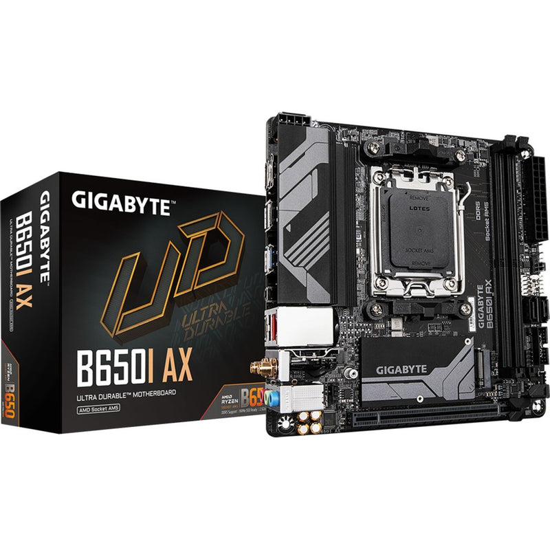 ギャラリービューアに画像をロードする, Gigabyte b650i ax socket am5 moederbord (zwart grijs, raid, 2.5 gb-lan, wlan, bt, sound, mini-itx)
