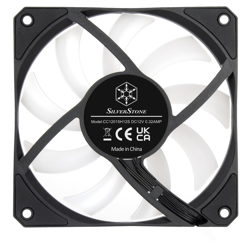 Load image into Gallery viewer, Silverstone air slimmer 120 argb case fan (zwart, 120 x 120 x 15 mm, pwm)
