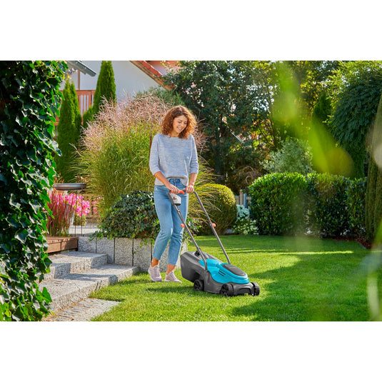 Gardena accugrasmaaier powermax 30 18v p4a set (zwart turquoise, incl. li-ion accu 4,0ah, power for all alliance)
