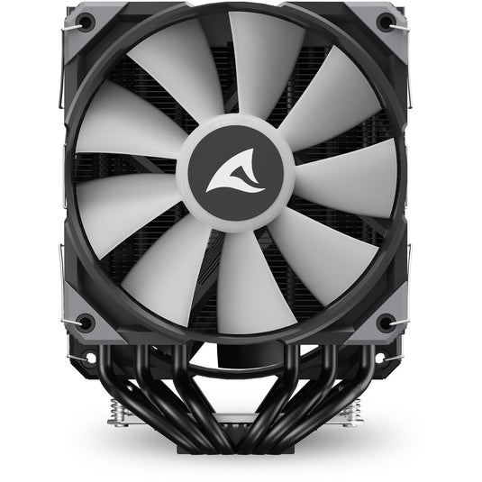 Sharkoon a60 rgb cpu-koeler (zwart, 4-pins pwm fan-connector)